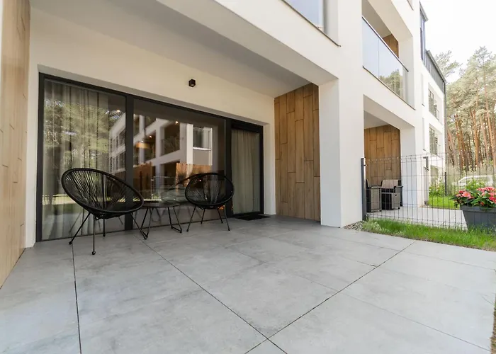 Daire Forest & Waves - Premium Seaside Apartments With Pool, 90M To The Beach *